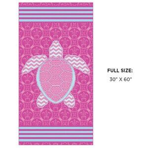 New Pink Rose Sea Turtle Beach Towel Cotton Bath Pool GIFT Turtles Honu Ocean